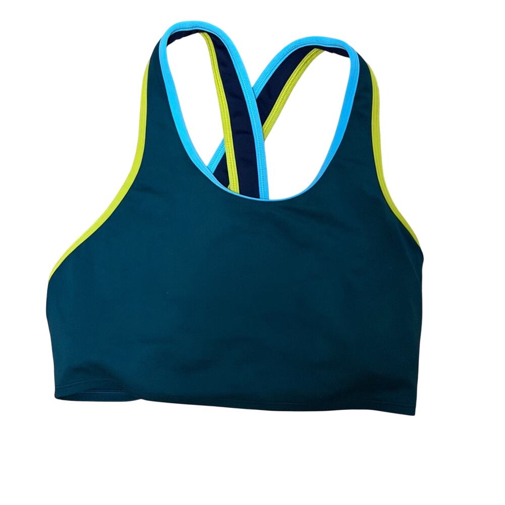 Cotopaxi Maxi Crop Top- Deep Ocean Teal sports bra sz XS  hiking gym fitness